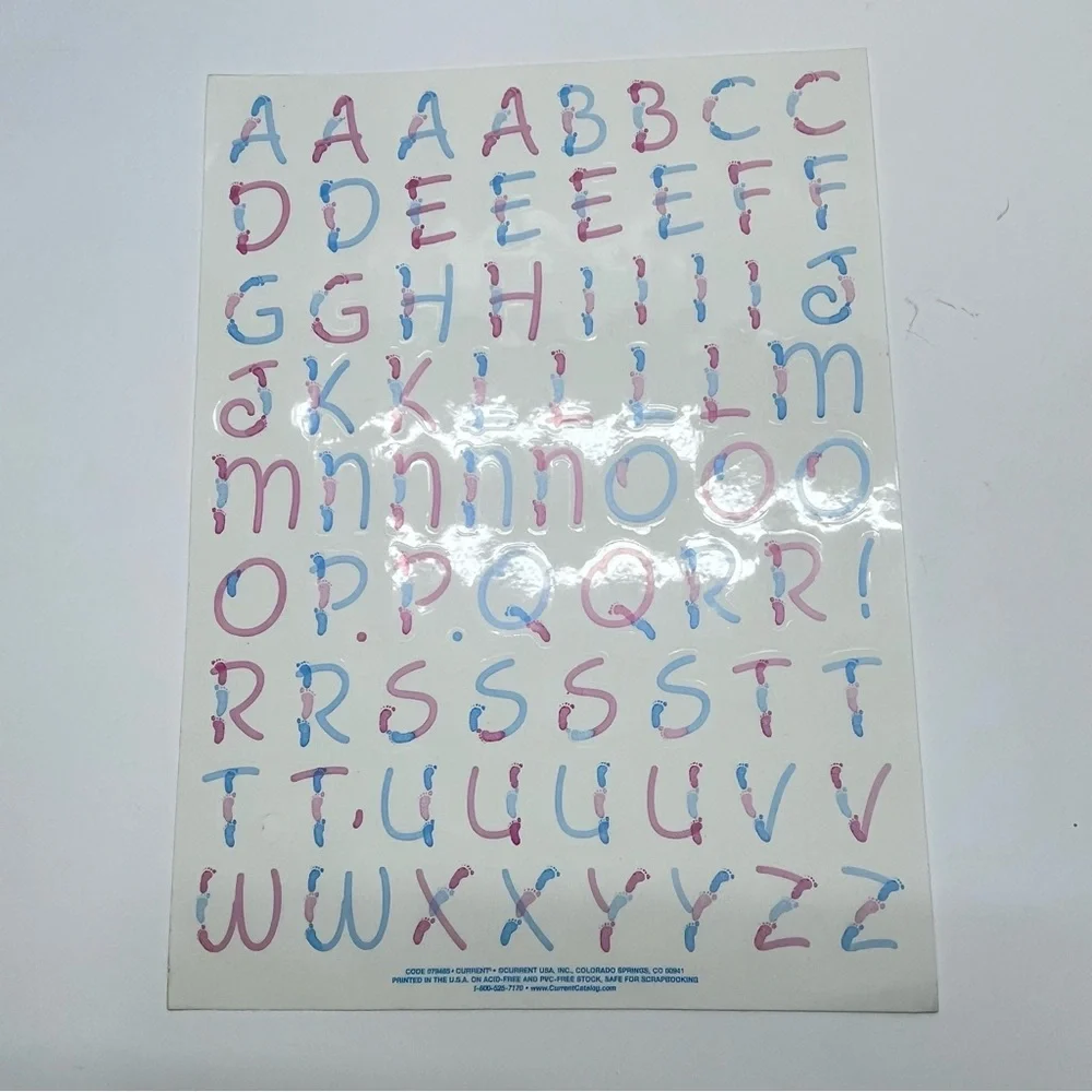 sticker lot baby‎ theme scrapbook crafts card making letters